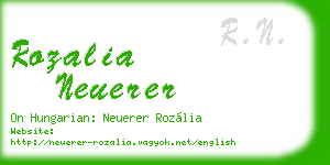 rozalia neuerer business card